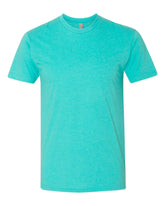 Next Level - CVC Shot Sleeve Crew - Tahiti Blue